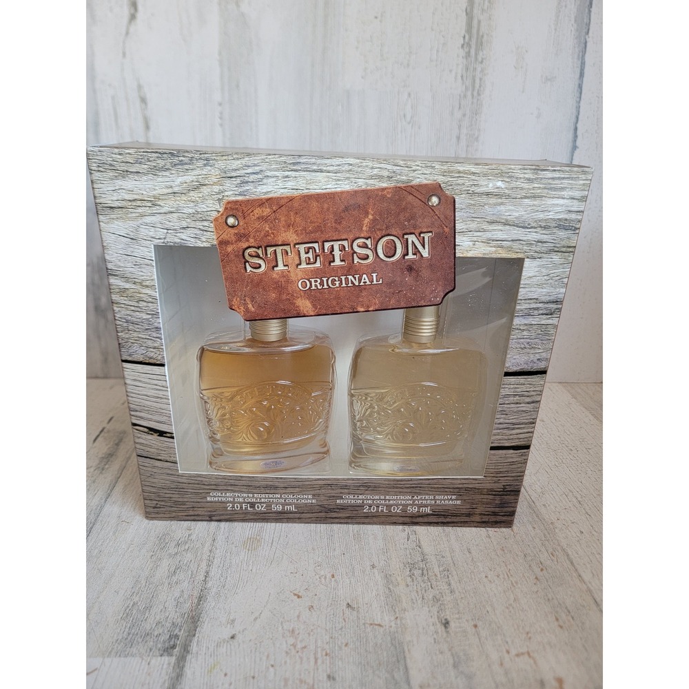 Stetson original cologne aftershave gift set man two fluid ounces‎ fragrance